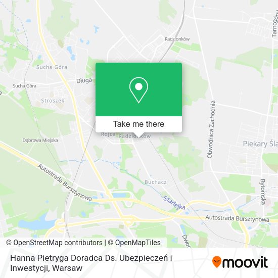 Hanna Pietryga Doradca Ds. Ubezpieczeń i Inwestycji map