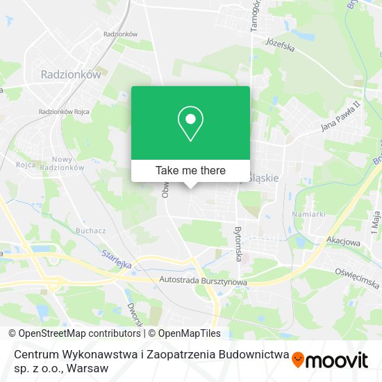 Centrum Wykonawstwa i Zaopatrzenia Budownictwa sp. z o.o. map