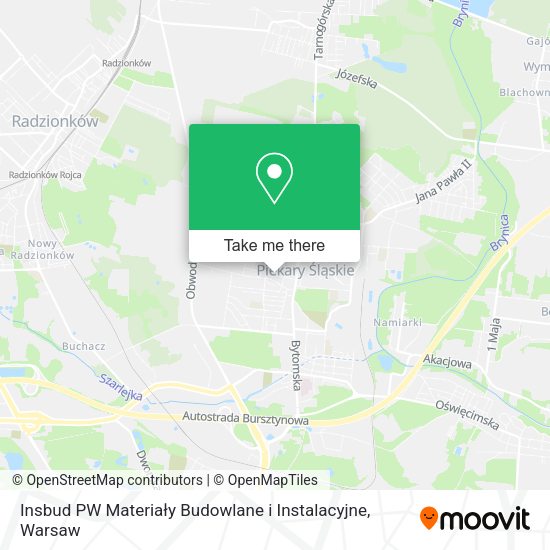 Insbud PW Materiały Budowlane i Instalacyjne map