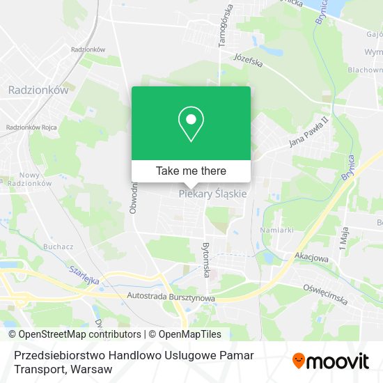 Przedsiebiorstwo Handlowo Uslugowe Pamar Transport map