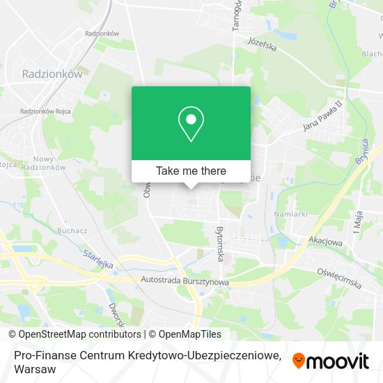 Pro-Finanse Centrum Kredytowo-Ubezpieczeniowe map