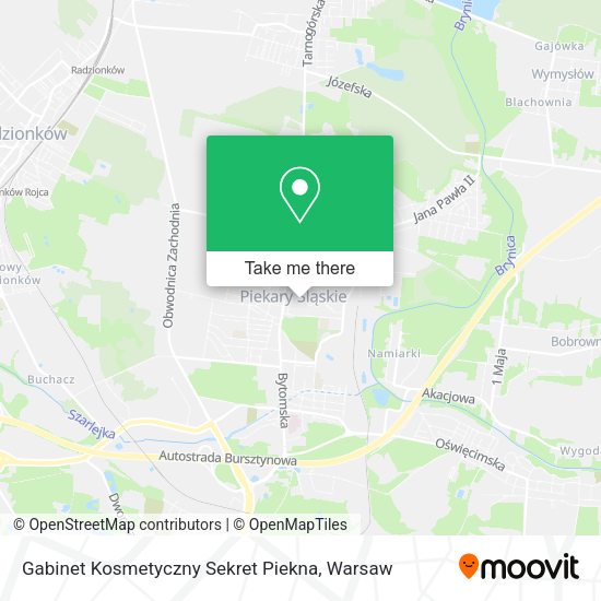 Gabinet Kosmetyczny Sekret Piekna map