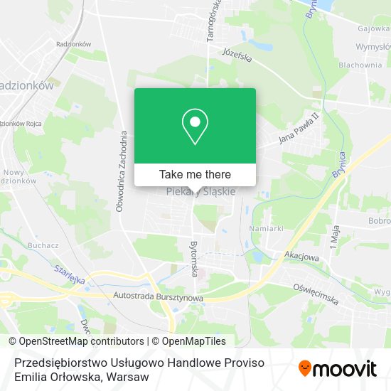 Przedsiębiorstwo Usługowo Handlowe Proviso Emilia Orłowska map