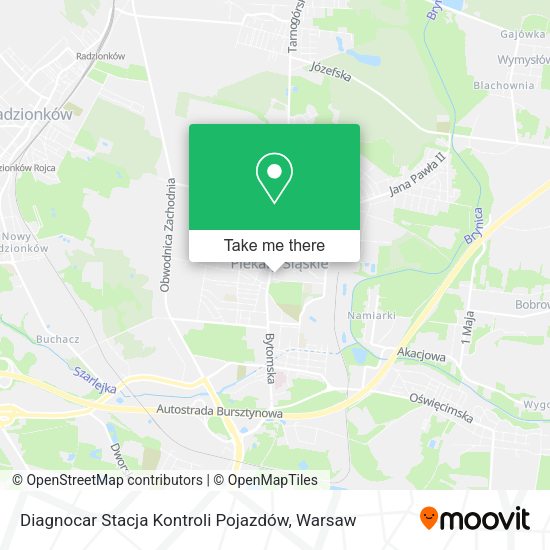 Diagnocar Stacja Kontroli Pojazdów map