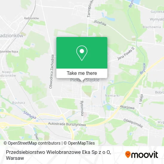 Карта Przedsiebiorstwo Wielobranzowe Eka Sp z o O