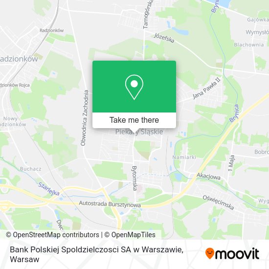 Bank Polskiej Spoldzielczosci SA w Warszawie map