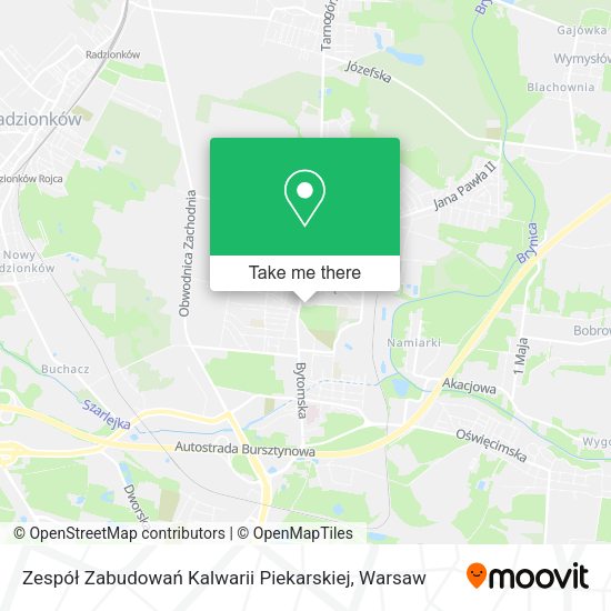 Zespół Zabudowań Kalwarii Piekarskiej map