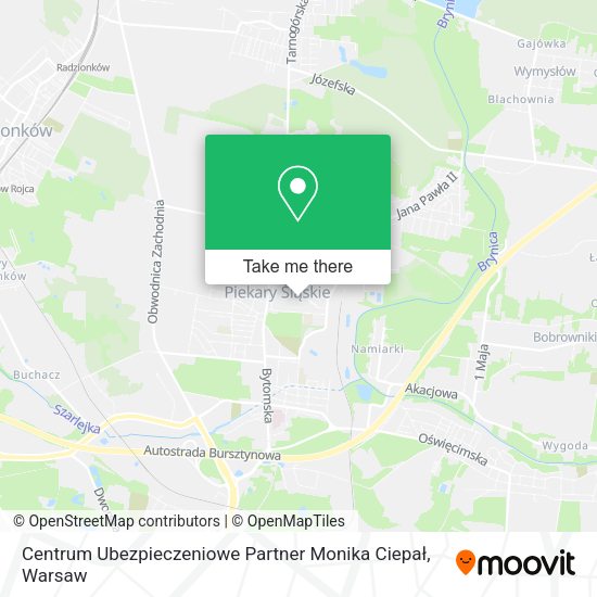 Карта Centrum Ubezpieczeniowe Partner Monika Ciepał