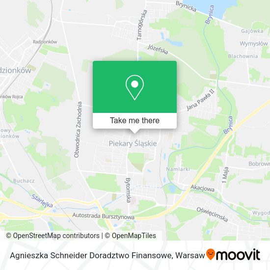 Agnieszka Schneider Doradztwo Finansowe map