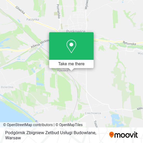 Podgórnik Zbigniew Zetbud Usługi Budowlane map