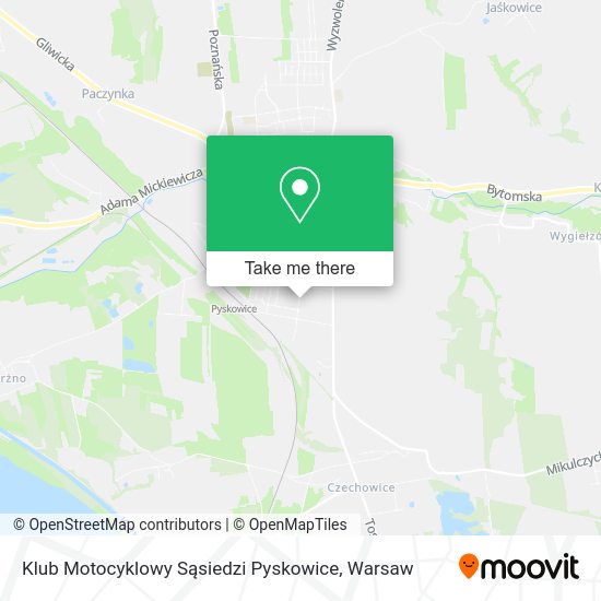 Klub Motocyklowy Sąsiedzi Pyskowice map