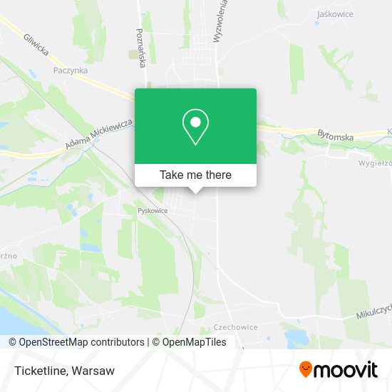 Ticketline map