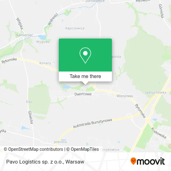 Карта Pavo Logistics sp. z o.o.