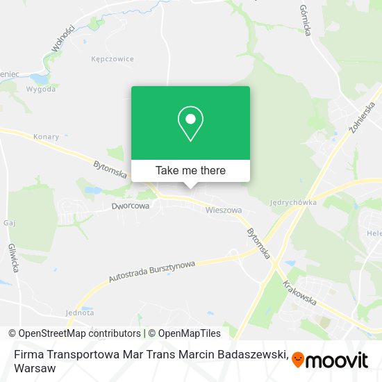 Карта Firma Transportowa Mar Trans Marcin Badaszewski