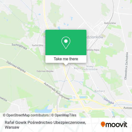 Rafał Gowik Pośrednictwo Ubezpieczeniowe map