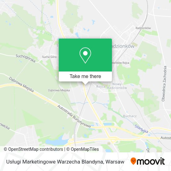 Usługi Marketingowe Warzecha Blandyna map