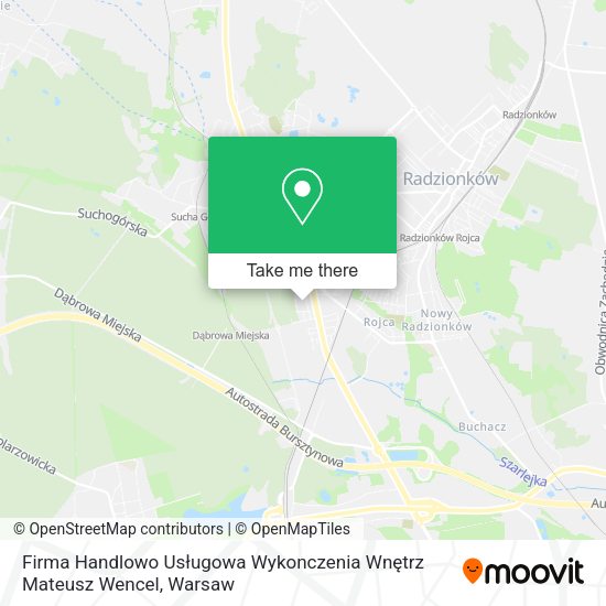 Firma Handlowo Usługowa Wykonczenia Wnętrz Mateusz Wencel map