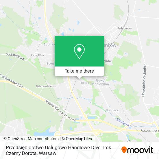 Przedsiębiorstwo Usługowo Handlowe Dive Trek Czerny Dorota map