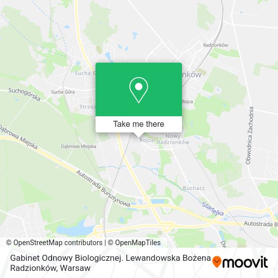 Gabinet Odnowy Biologicznej. Lewandowska Bożena Radzionków map