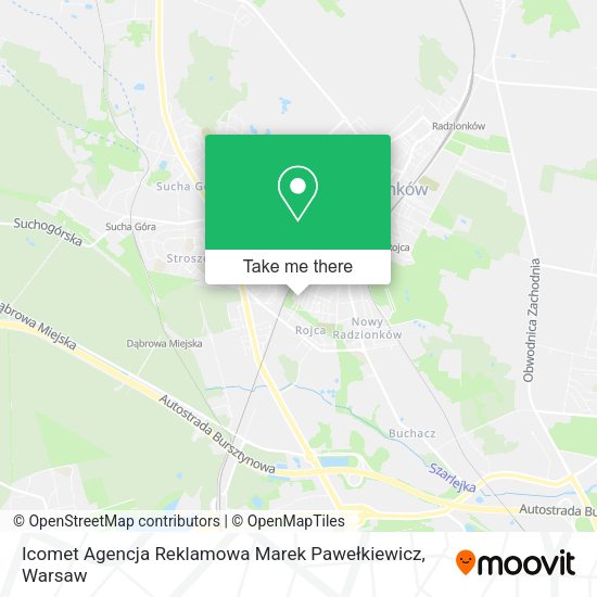 Icomet Agencja Reklamowa Marek Pawełkiewicz map