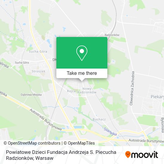 Powiatowe Dzieci Fundacja Andrzeja S. Piecucha Radzionków map