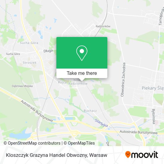 Kloszczyk Grazyna Handel Obwozny map