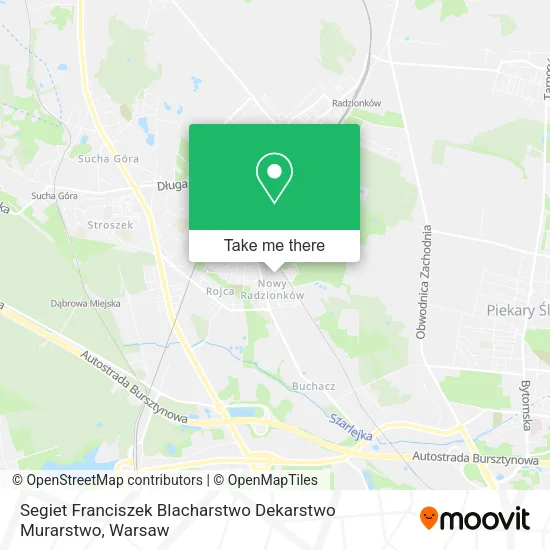 Карта Segiet Franciszek Blacharstwo Dekarstwo Murarstwo