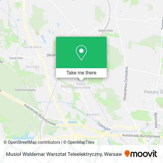 Musioł Waldemar Warsztat Teleelektryczny map