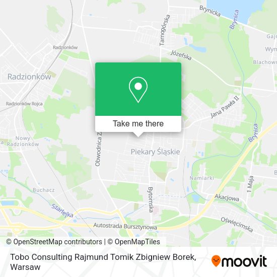 Tobo Consulting Rajmund Tomik Zbigniew Borek map