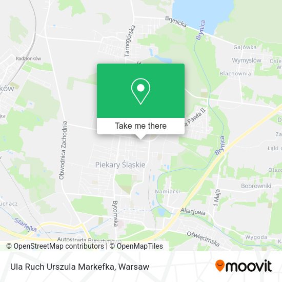 Ula Ruch Urszula Markefka map