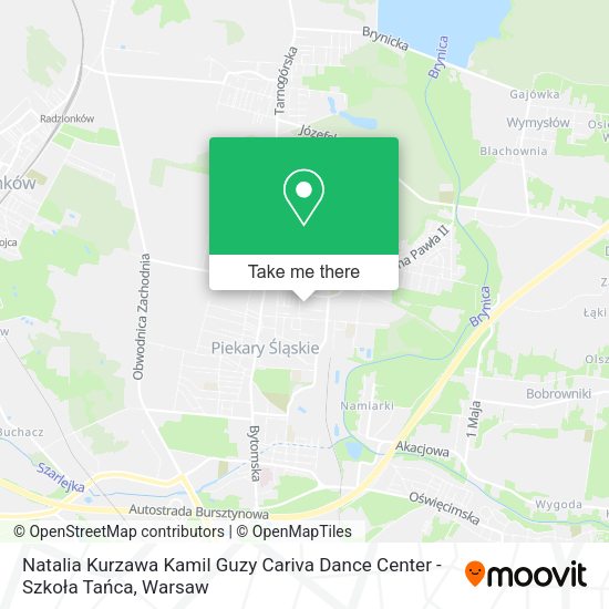 Natalia Kurzawa Kamil Guzy Cariva Dance Center - Szkoła Tańca map