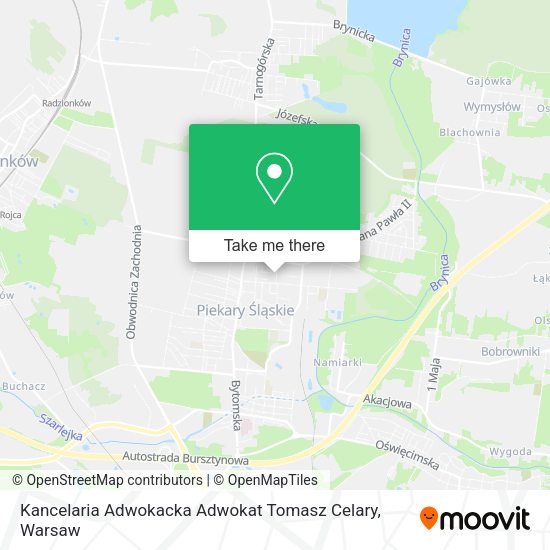 Kancelaria Adwokacka Adwokat Tomasz Celary map