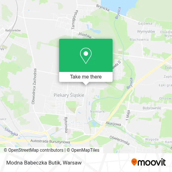 Modna Babeczka Butik map