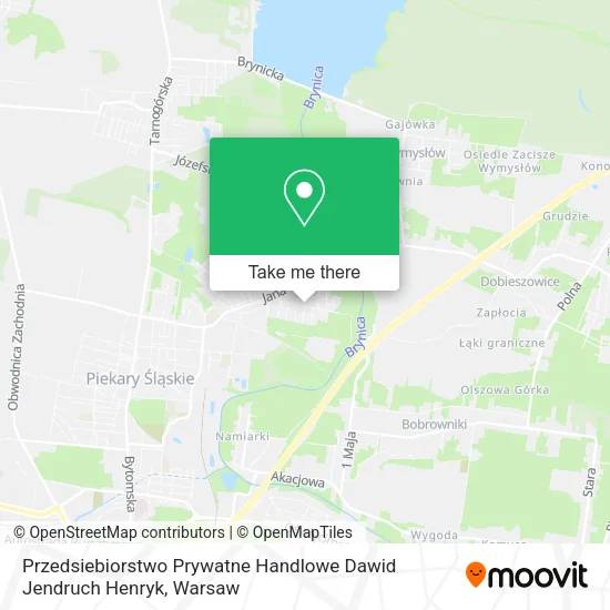 Карта Przedsiebiorstwo Prywatne Handlowe Dawid Jendruch Henryk