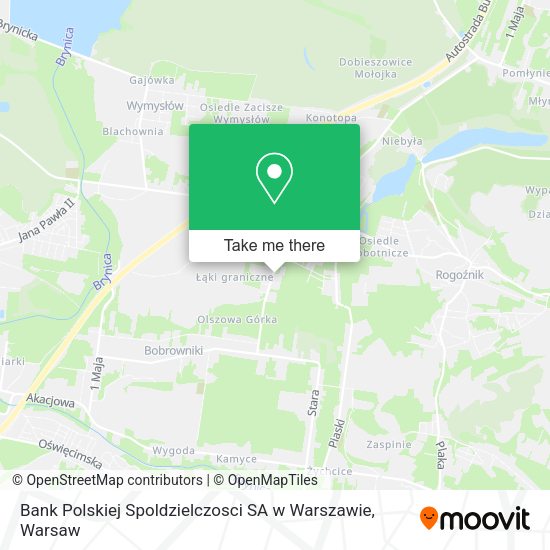 Bank Polskiej Spoldzielczosci SA w Warszawie map