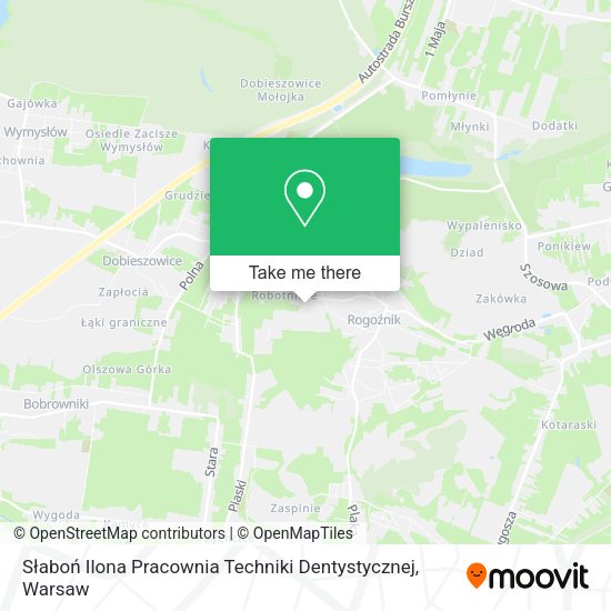 Słaboń Ilona Pracownia Techniki Dentystycznej map