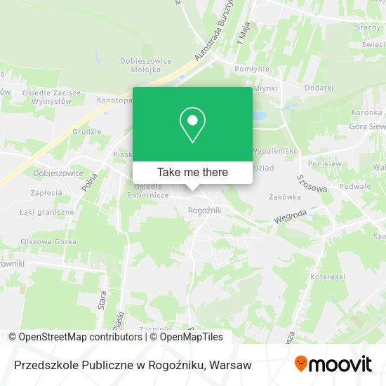 Przedszkole Publiczne w Rogoźniku map