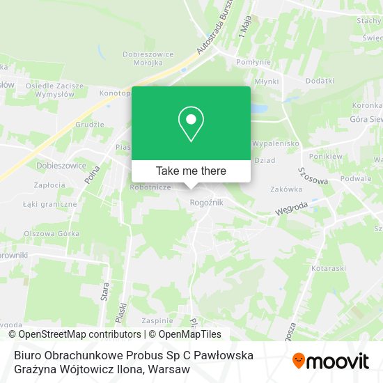 Biuro Obrachunkowe Probus Sp C Pawłowska Grażyna Wójtowicz Ilona map