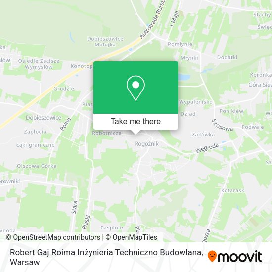 Robert Gaj Roima Inżynieria Techniczno Budowlana map