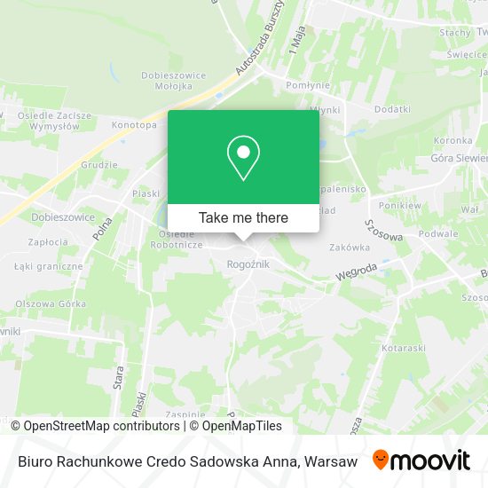 Biuro Rachunkowe Credo Sadowska Anna map