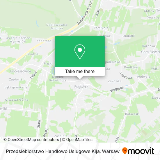 Карта Przedsiebiorstwo Handlowo Uslugowe Kija