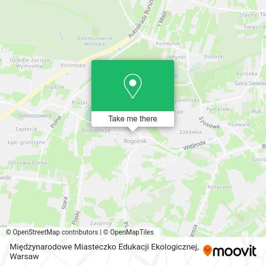 Międzynarodowe Miasteczko Edukacji Ekologicznej map