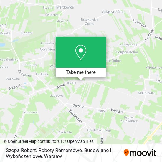 Szopa Robert. Roboty Remontowe, Budowlane i Wykończeniowe map