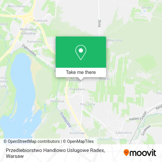 Карта Przediebiorstwo Handlowo Uslugowe Radex