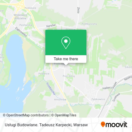 Usługi Budowlane. Tadeusz Karpecki map