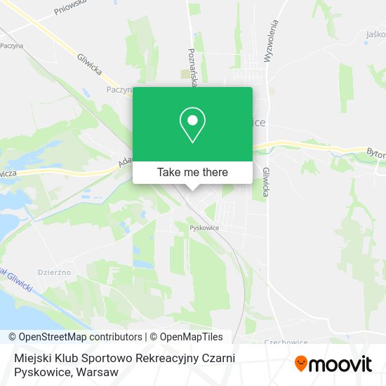 Miejski Klub Sportowo Rekreacyjny Czarni Pyskowice map