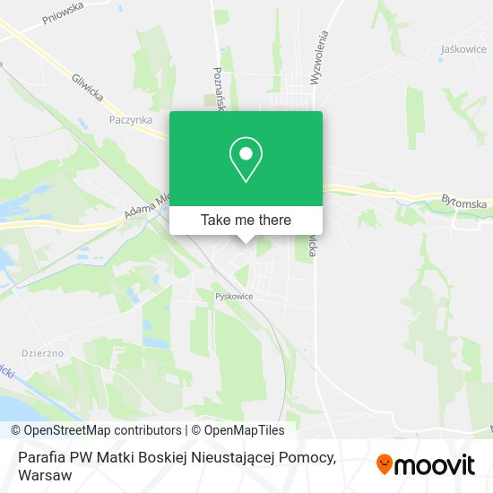 Parafia PW Matki Boskiej Nieustającej Pomocy map