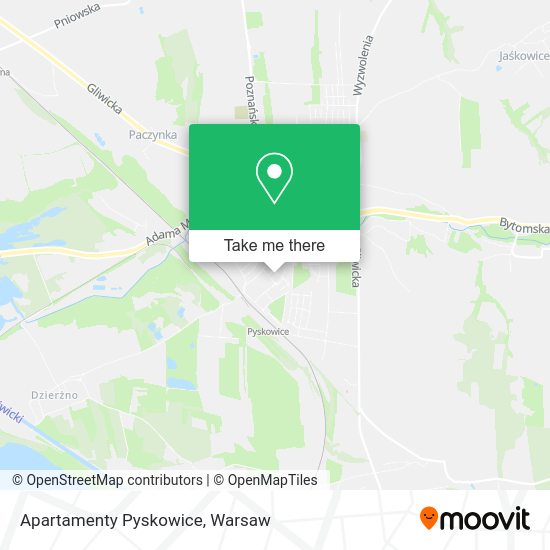 Apartamenty Pyskowice map