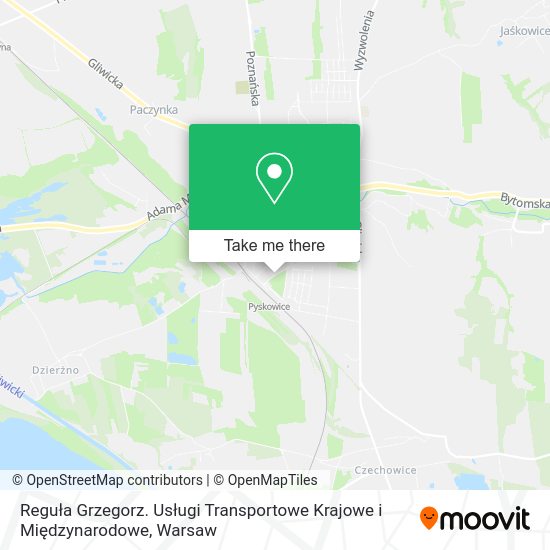 Reguła Grzegorz. Usługi Transportowe Krajowe i Międzynarodowe map