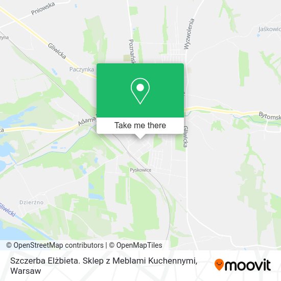 Szczerba Elżbieta. Sklep z Meblami Kuchennymi map